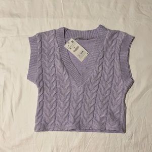 Purple Zara Sweater Vest
